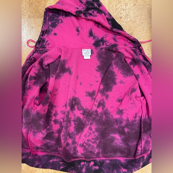 Champion Women’s Powerblend Fleece Tie Dye Hoodie Size  L - Picture 13 of 13